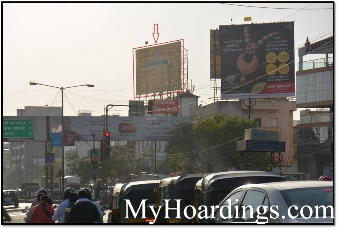Hoardings Agency Takalkar Hospital Akashwani Chowk in Aurangabad, Outdoor Media Agency Aurangabad